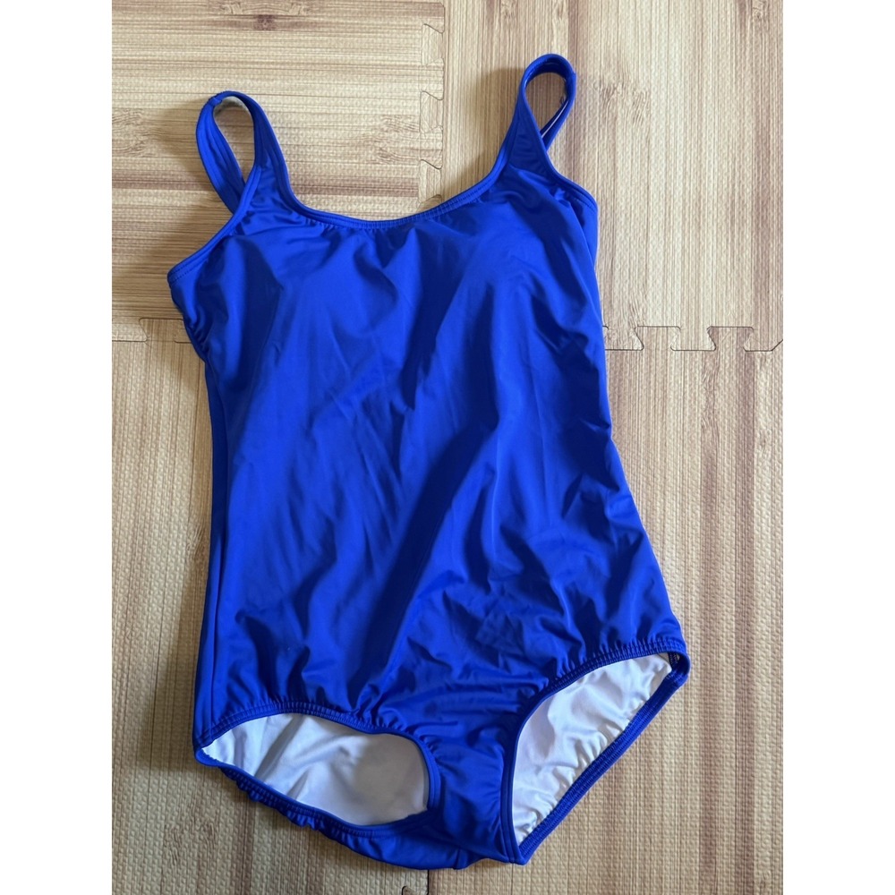Lands' End Royal Blue Swimsuit Size 12 NWOT